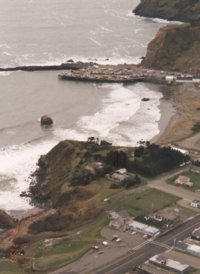 Aerial Port Orford Fort Point 1998 02 02 1