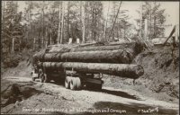 Logging truck private road