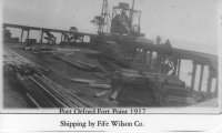 Lumber battle rock log loading tower 1917