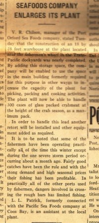 maritime dock cannery article 1939