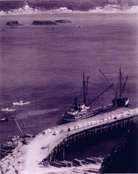 maritime dock loading lumber c1938 1