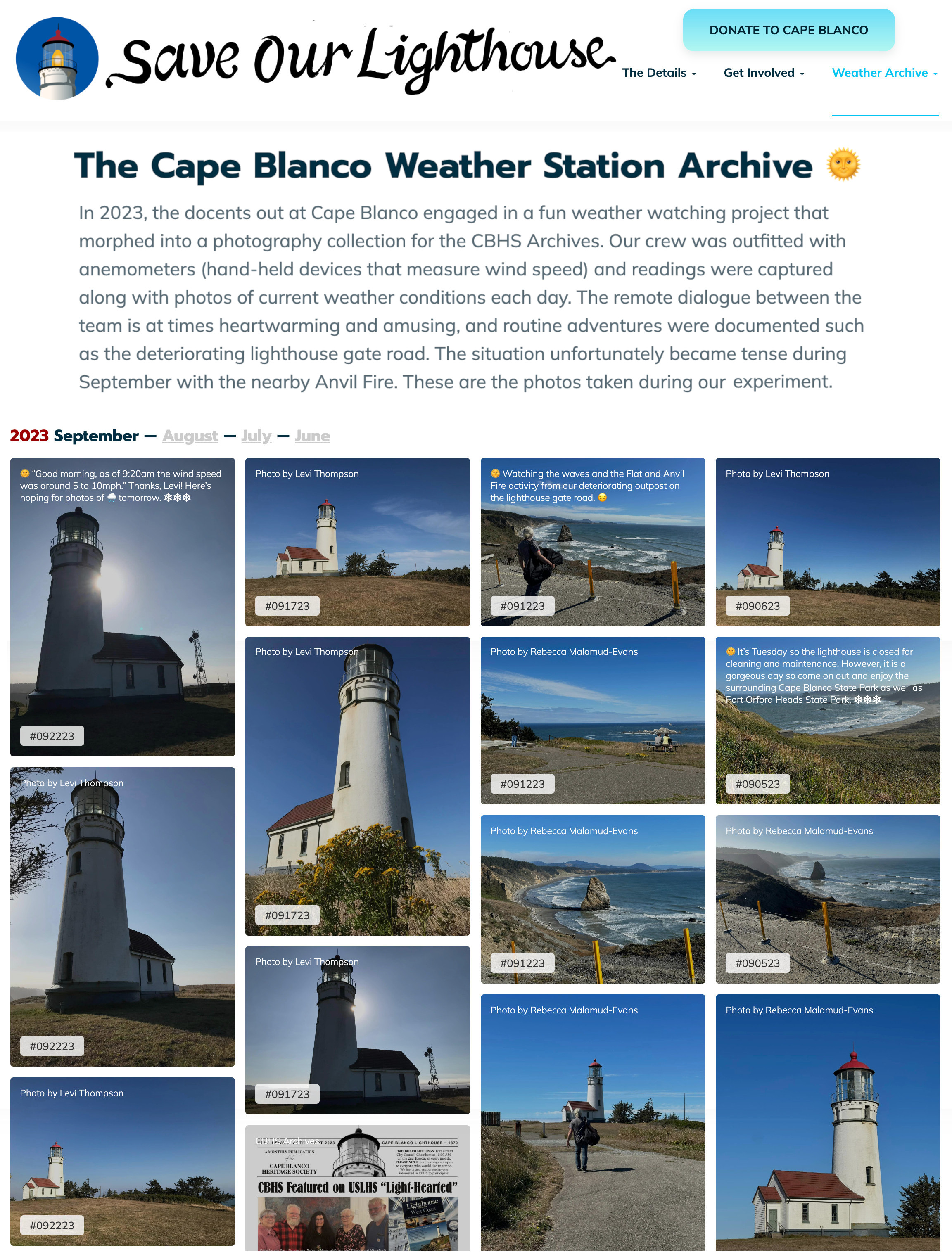 Save Our Lighthouse Weather Station