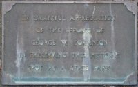 Battle Rock Wayside George Soranson plaque