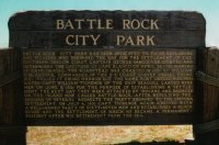 Battle Rock Wayside sign c1970s