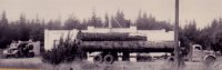 Building Battle Rock Garage Log Trucks c1940