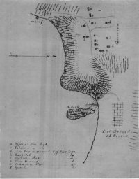 City of Port Orford Map - 1854 Colonel Mansfield