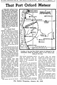 That Port Orford Meteor The Sunday Oregonian January 23 1938 p51-1