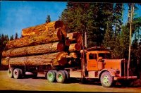 Logging truck private road 1