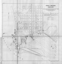 1895 Army Corps of Engineers Map of Port Orford Oregon - Capt. Thomas Symons