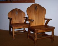 gable myrtlewood chairs