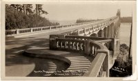 Hwy 101 - North Approach to Coos Bay Bridge - Hiway 101 - Oregon - Dot Dotson - c1940