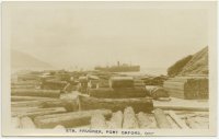 Maritime - Dock - SS Frogner in Port Orford Harbor c1925