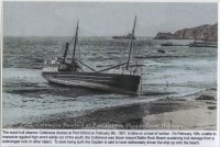  SS Cottoneva Beached at Port Orford Oregon Coast Highway (captioned) - Nix