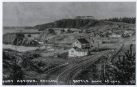 Port Orford, Oregon - Battle Rock at Left - Date Unknown - Nix