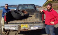 Rick Hazard Beach Cleanup - Tires.