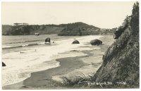 View - Port Orford - South end - From from Hubbard Creek - postmarked c1918