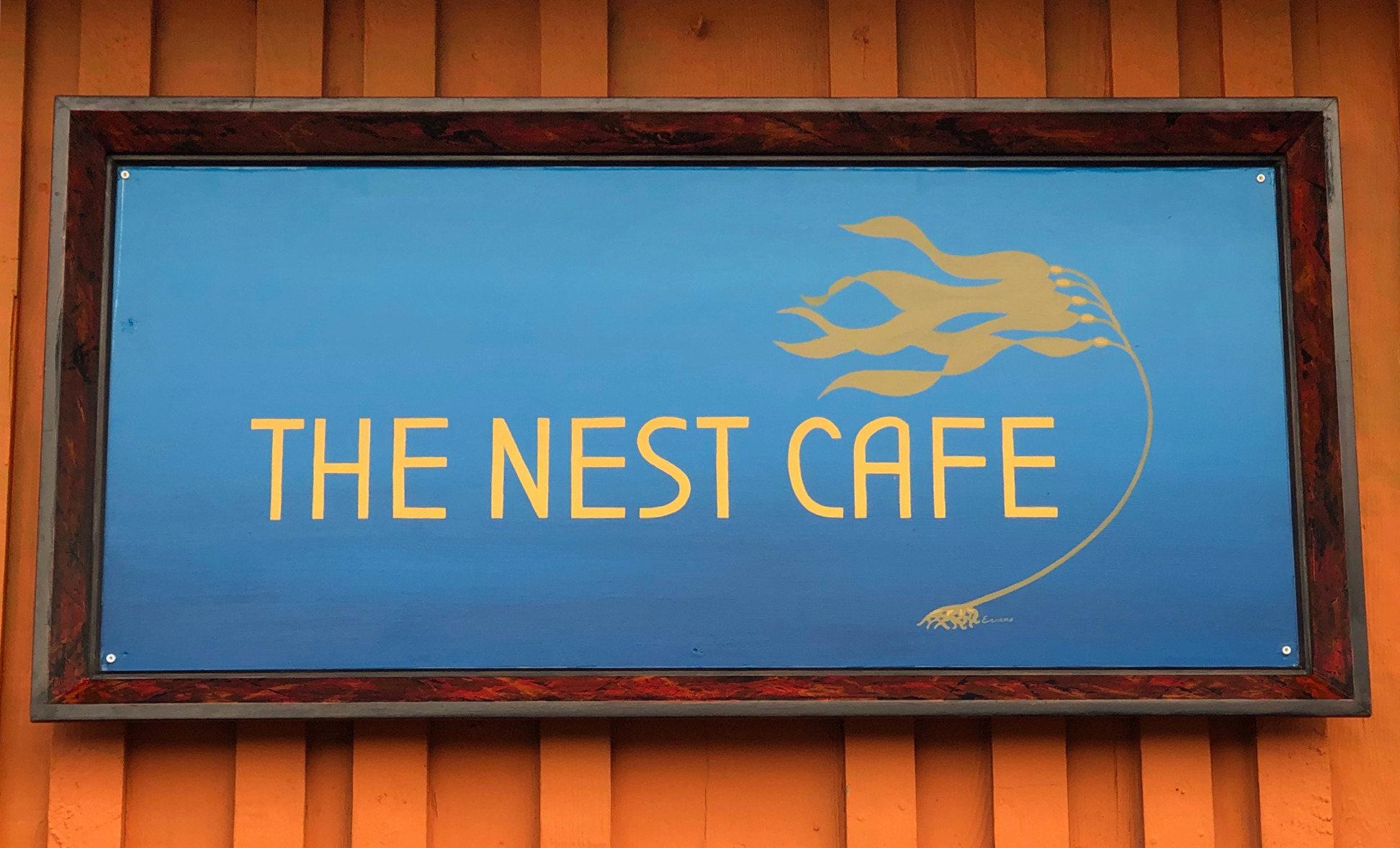 The Nest Cafe Signage